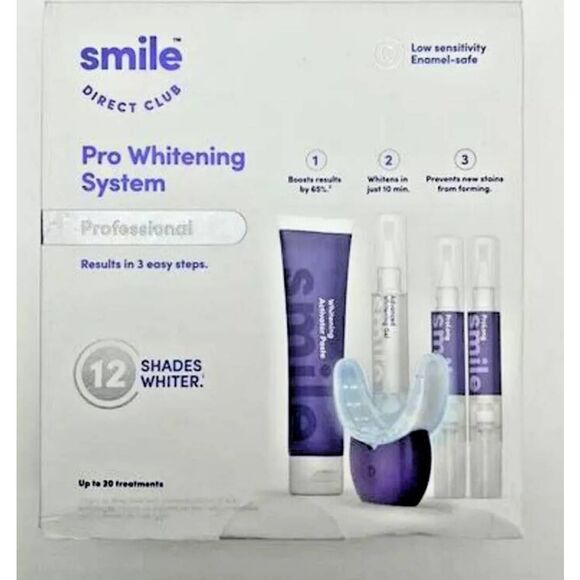 SmileDirect Club Pro Whitening System Plus w/ Wireless Led Light NEW